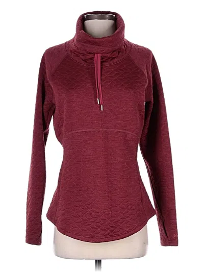 Pre-owned Marmot Fleece Jacket In Burgundy