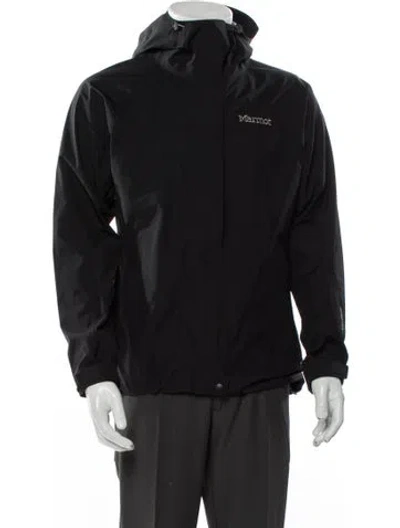 Pre-owned Marmot Gore-tex Graphic Print Windbreaker W/ Tags In Black
