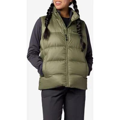 Marmot Guides 700 Fill Power Down Water Repellent Vest In Olive Grove