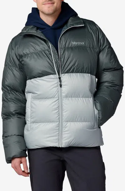 Marmot Guides 700-fill Power Down Jacket In Cobblestone/boulder Crack