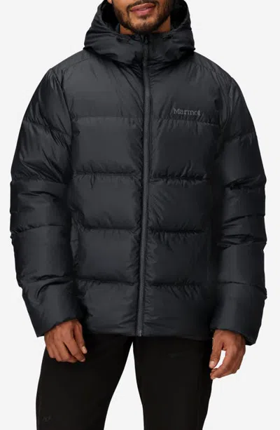 Marmot Guides 700-fill-power Water-repellent Down Hooded Jacket In Dark Steel