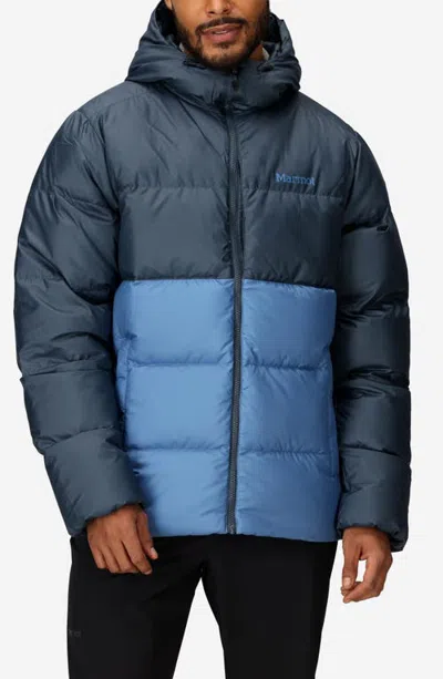 Marmot Guides 700-fill-power Water-repellent Down Hooded Jacket In Thunderhead/rain Cloud