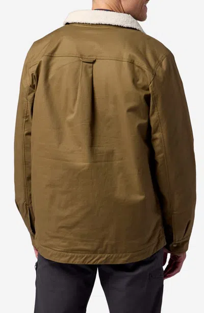 Marmot Hidden Peaks Plaid Cotton Twill Shirt Jacket In Rustic Khaki