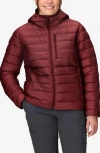 Marmot Highlander 700 Fill Power Down Hooded Jacket In Burgundy