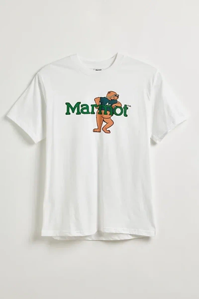 Marmot Leaning Marty Tee In Ivory, Men's At Urban Outfitters