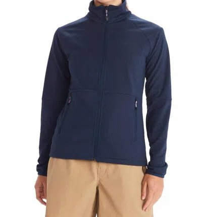 Marmot Leconte Fleece Jacket In Arctic Navy In Blue