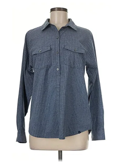 Pre-owned Marmot Long Sleeve Blouse In Blue