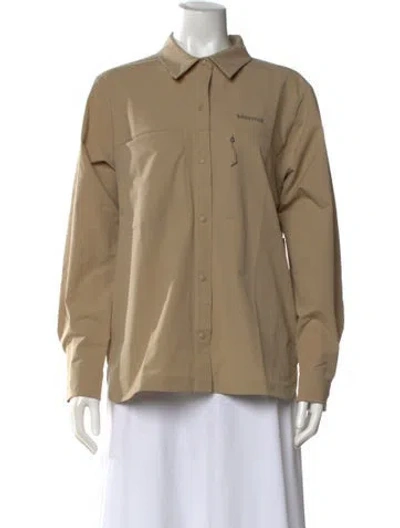 Pre-owned Marmot Long Sleeve Button-up Top In Neutral