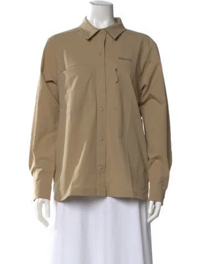 Pre-owned Marmot Long Sleeve Button-up Top In Neutral