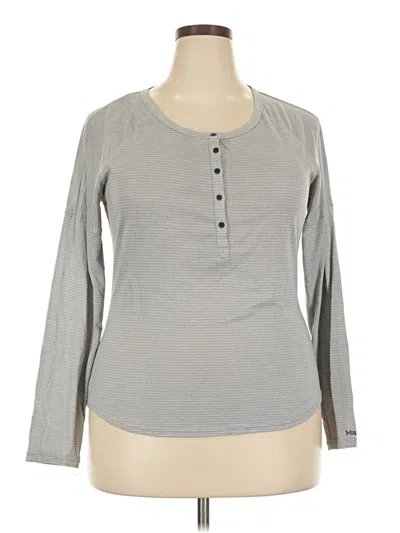 Pre-owned Marmot Long Sleeve Top Gray Crew Neck Tops