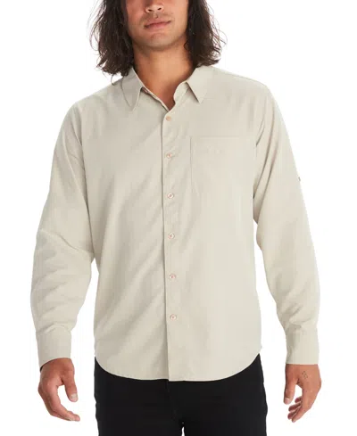 Marmot Men's Aerobora Button-up Long-sleeve Shirt In Sandbar