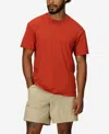 Marmot Men's Airexchange Ultraviolet Protection Factor 50 Short Sleeve Crew Shirt In Orange