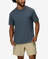 Marmot Airexchange Solarshield Upf Crewneck T-shirt In Blue