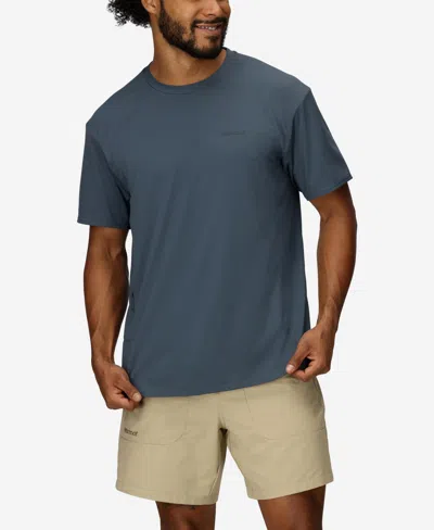 Marmot Men's Airexchange Ultraviolet Protection Factor 50 Short Sleeve Crew Shirt In Thunderhead