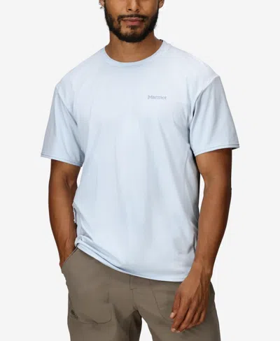 Marmot Men's Airexchange Ultraviolet Protection Factor 50 Short Sleeve Crew Shirt In Vapor