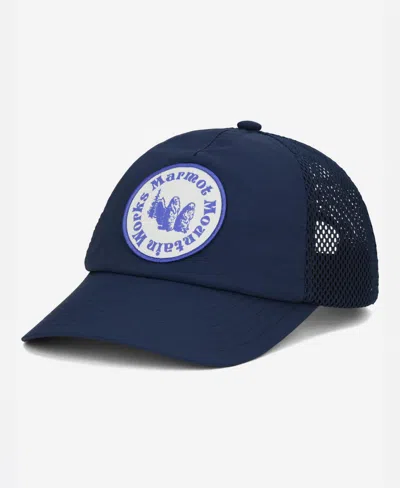 Marmot Men's Alpine Soft Mesh 6 Panel Trucker Hat In Twilight Blue