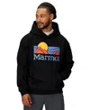 Marmot Men's Coastal Graphic Printed Hoodie In Black