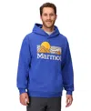 Marmot Men's Coastal Graphic Printed Hoodie In Blue