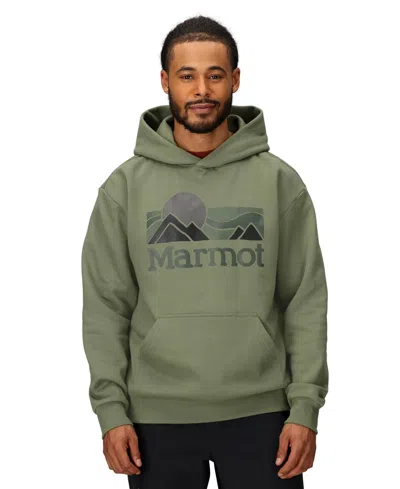 Marmot Men's Coastal Graphic Printed Hoodie In Green