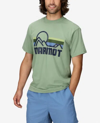 Marmot Men's Coastal Short Sleeve T-shirt In Agate Green