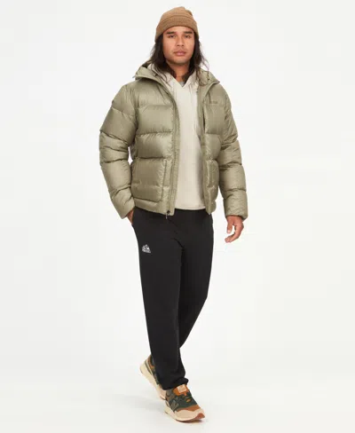 Marmot Men's Guides Down Puffer Hoodie In Vetiver