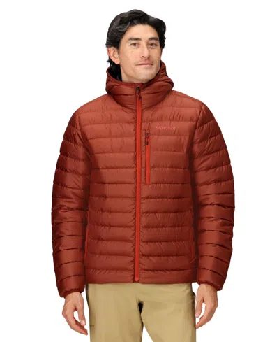 Marmot Men's Highlander Puffer Hoodie In Brown