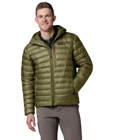 Marmot Men's Highlander Puffer Hoodie In Green