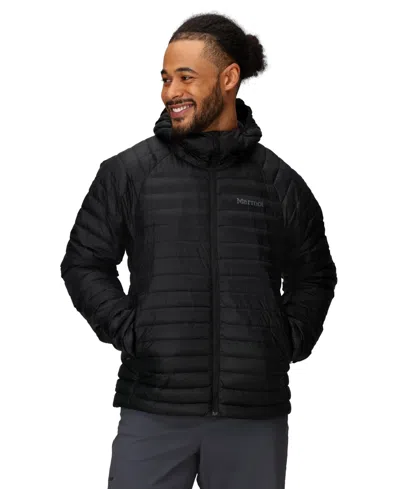 Marmot Men's Hype Down Hooded Jacket In Black