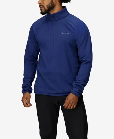 Marmot Men's Leconte Fleece Half Zip Sweatshirt In Twilight Blue