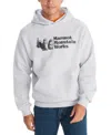 Marmot Men's Mmw Logo Fleece Pullover Hoodie Sweatshirt In Light Grey Heather