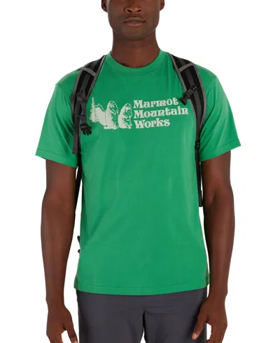 Marmot Men's Mmw Short Sleeve Crewneck Graphic T-shirt In Clover