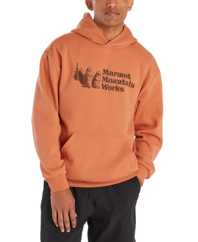 Marmot Mmw Hoodie Sweatshirt In Light Brown, Men's At Urban Outfitters