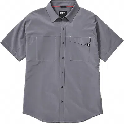 Marmot Men's Northgate Peak Short Sleeve Shirt In Steel Onyx In Multi