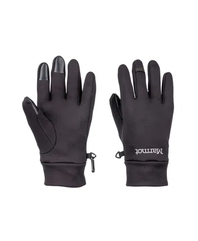 Marmot Men's Power Stretch Connect Touchscreen-compatible Winter Gloves In Black