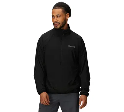 Marmot Men's Primaloft Half-zip Pull-on Jacket In Black