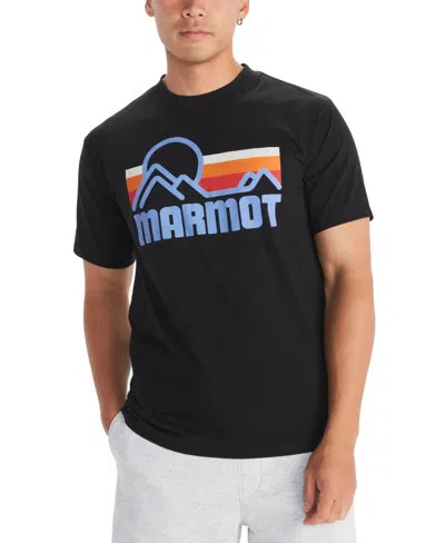 Marmot Men's Retro Coastal Graphic Short-sleeve T-shirt In Black