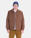 Marmot Ridgefield Fleece Lined Flannel Snap-up Shirt Jacket In Pinecone