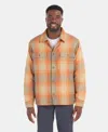 Marmot Ridgefield Fleece Lined Flannel Snap-up Shirt Jacket In Tangelo