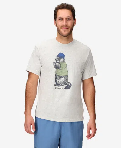 Marmot Men's Sunny Marty Short Sleeve T-shirt In Lightgray Heather