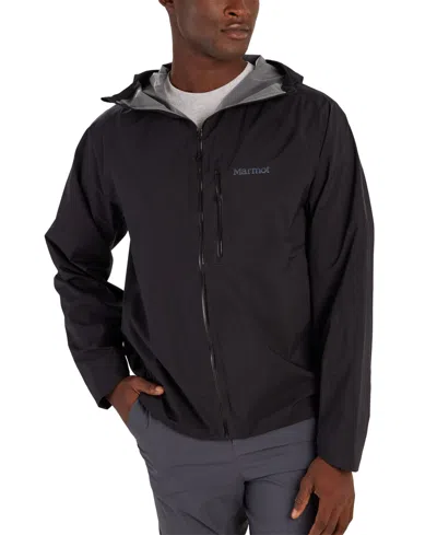 Marmot Men's Superalloy Hooded Packable Rain Jacket In Black