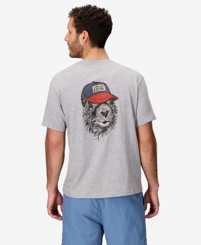 Marmot Men's Trucker Marty Short Sleeve T-shirt In Gray Heather