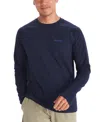 Marmot Men's Windridge Long-sleeve Performance T-shirt In Arctic Navy