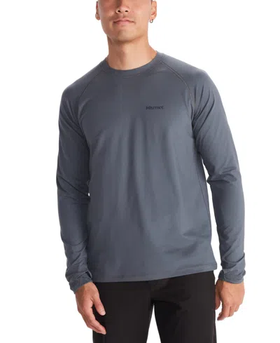 Marmot Men's Windridge Long-sleeve Performance T-shirt In Steel Onyx