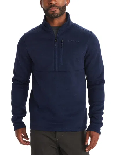 Marmot Mens Drop Line 1/2 Zip Sweater Fleece Jacket In Multi