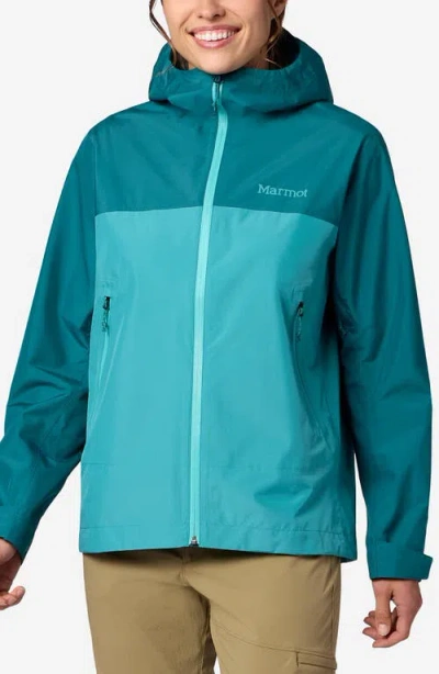 Marmot Minimalist Pertex® Waterproof Hooded Jacket In Green