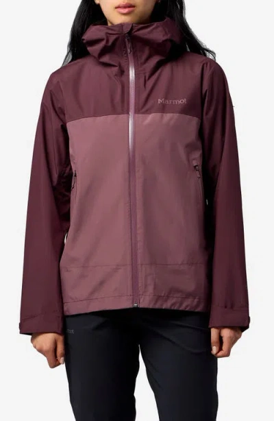 Marmot Minimalist Pertex® Waterproof Hooded Jacket In Purple