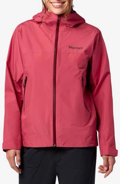 Marmot Minimalist Pertex® Waterproof Hooded Jacket In Pink
