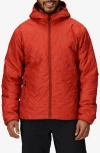 Marmot Monoquilt Zip Hoodie In Red