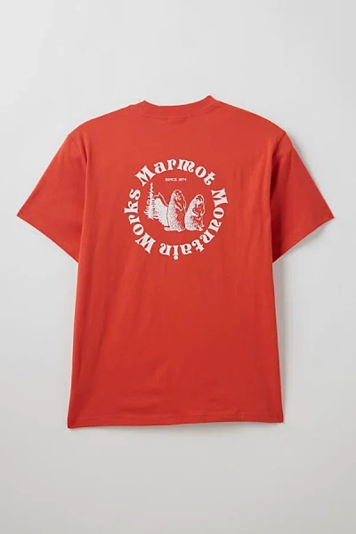 Marmot Mountain Works Graphic Tee In Ginger Blossom, Men's At Urban Outfitters