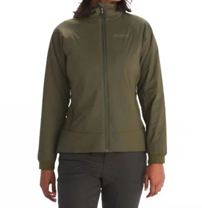 Marmot Novus Lt Hybrid Hoody In Olive In Brown